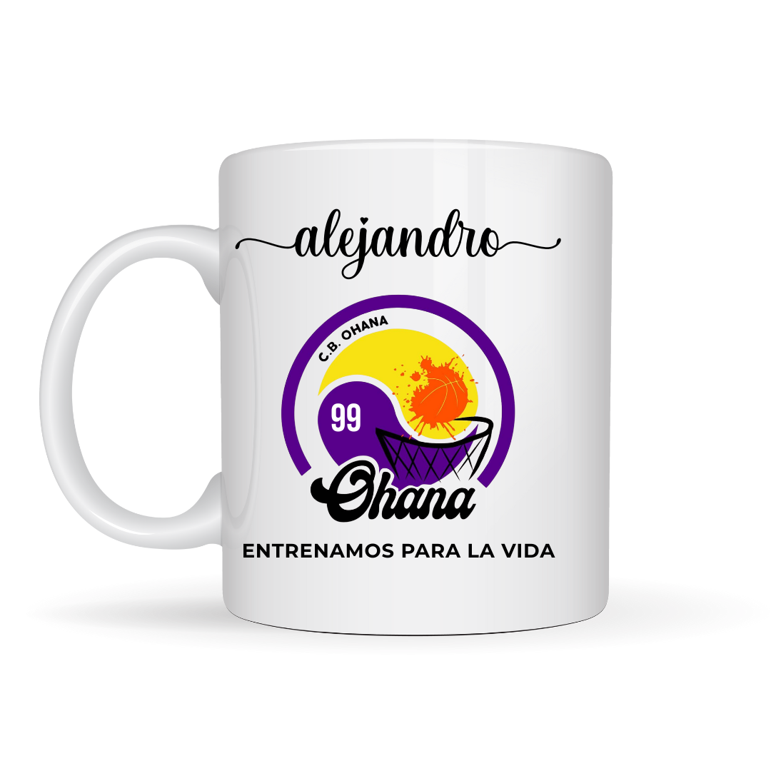 Taza personalizable Basket Name